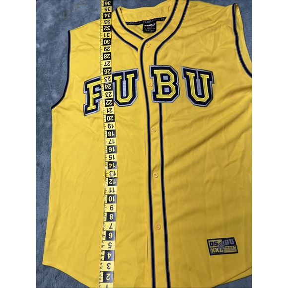 Vintage FUBU Sports Jersey Men's XL Sleeveless Hip Hop Streetwear Embroidered - Picture 3 of 9